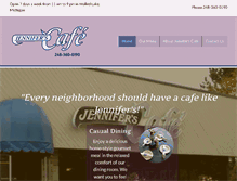 Tablet Screenshot of jenniferscafe.net